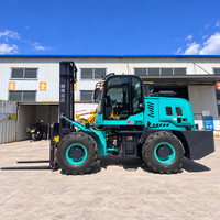 Chariot élévateur articulé tout-terrain 3,5t conforme aux normes EPA EA, 4x4, diesel, hydraulique, petit rayon de braquage pour tous les terrains accidentés