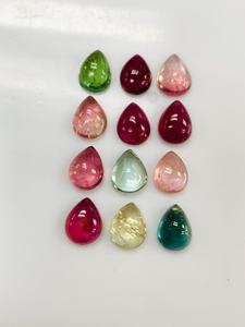 Cuentas de Turmalina Natural Multicolor, Corte Brillante Redondo, Piedras Preciosas Sueltas para Joyería, Gemas Zubeda, Origen Rajasthan, 100 Gramos - Product Image 4