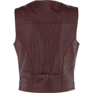 <b>Leather</b> Vest For <b>Men</b> Crafted With Winter <b>Jacket</b> Style Formal Sleeveless Outerwear Biker Club Fashion Warm Custom Made Vest - Product Image 5