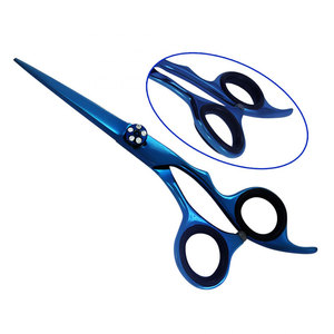 <b>Barber</b> Scissors Ergonomically Designed Stylish Hair Scissors Sharp <b>Blade</b> Finger Rest Professional Stainless Steel Salon Scissors - Product Image 1