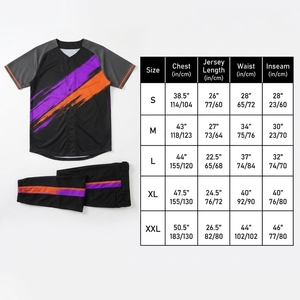 Maillots de baseball personnalisés en gros, design gratuit, sublimation, uniformes de baseball pas chers pour hommes - Product Image 3