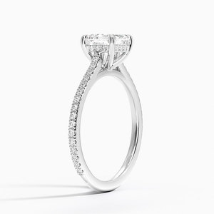 แหวน BOJ รุ่น 0130 ทรง Asscher Cut เงินแท้ 925 ประดับเพชรเม็ดเดี่ยวทรงหรูหรา น้ำหนัก 2 กะรัต สี D ความสะอาด VVS1 เพชรโมอิสซาไนต์ รับรองโดย GRA - Product Image 2