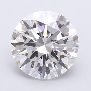 Diamant CVD rond de 3,03 carats, D VVS2, excellente qualité de polissage, pierre cultivée en laboratoire, incolore, taille brillante, étincelant, pour mariage - Product Image 1