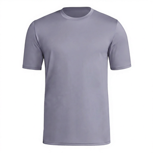 Camiseta de Jersey para Hombre, Azul Marino, Manga Corta, Cuello Redondo, Estampada, Formal, Corte Ajustado, Secado Rápido, Color Sólido, 100% Poliéster - Product Image 3
