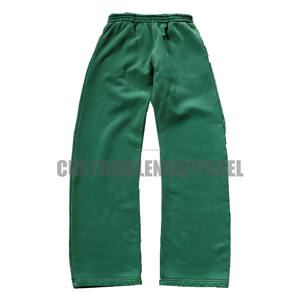 Pantalon Baggy Unisexe 100% Coton Surdimensionné avec Logo Personnalisé Dernière Mode Trendy Baggy Wide Leg Men Joggers. - Product Image 2