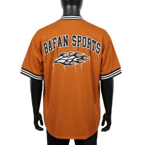 เสื้อยืดผู้ชายผ้าฝ้าย 100% ทรงหลวม พิมพ์ลาย เสื้อเบสบอลผู้ชาย ระบายอากาศได้ดี ผ้าโพลีเอสเตอร์ถักลายริบ  โลโก้แบบรีดร้อนสั่งทำได้ - Product Image 2