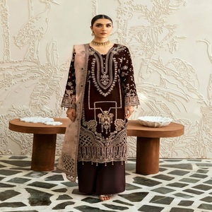 Ramsha Original Collection de Marque Pakistanaise Volume 6 Designer de Luxe Costumes en Velours Lourd pour Adultes Vêtements de Fête-Indien Pakistanais - Product Image 6