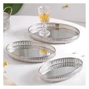 Bandeja de Servicio Decorativa de Metal, Vajilla Premium, Plato de Presentación para la Industria Hotelera, Decoración de Banquetes - Product Image 1