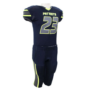 Ensemble d'uniformes de football américain personnalisés, vêtements de sport d'équipe OEM, impression par sublimation, antibactérien, séchage rapide, 100% polyester, pour hommes adultes - Product Image 5