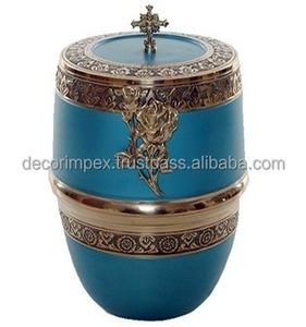 Urne artisanale moderne de luxe en aluminium de style européen Offre Spéciale crémation écologique pour prêt à expédier - Product Image 6