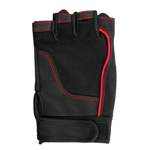 Customized Made Non-Slip Half <b>Finger</b> Leather Weight Lifting Gloves with Adjustable Wrist <b>Strap</b> for Gym Fitness Wear - Product Image 5