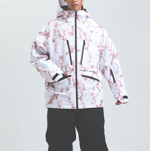 Veste de ski pour homme grande taille, imperméable, en Cordura, softshell, chaude pour l'hiver, pantalon pour les sports de plein air, veste de ski, camping, fermeture éclair - Product Image 6