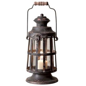 <b>Set</b> Of 3 Vintage Metal Hanging Candle <b>Lanterns</b> Grey Decorative Outdoor & Indoor <b>Lanterns</b> Garden Decor Candle Holders Best Price - Product Image 2