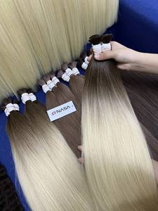 Prix de gros extensions de cheveux en vrac cheveux de donneur vietnamien Double noyer 100 grammes toutes les couleurs 30 pouces - Product Image 2