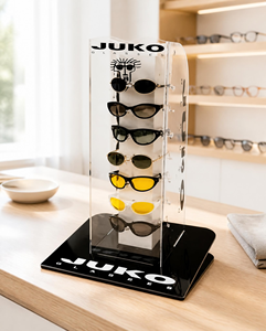 Custom <b>Acrylic</b> Eyeglass <b>Display</b> <b>Stand</b> Modern Stable Design for Optical Stores Retail Shops Advertising <b>Displays</b> - Product Image 6