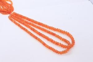 ลูกปัดคาร์เนเลียนธรรมชาติทรงรอนเดลล์เรียบขนาด 16 นิ้ว สีส้มแฟนตา ลูกปัดพลอยคาร์เนเลียนทรงรอนเดลล์ ลูกปัดคาร์เนเลียนธรรมชาติแบบเม็ดเดี่ยว - Product Image 5
