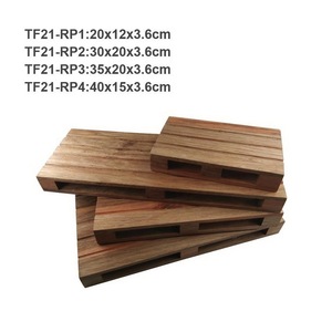 Plateau de service moderne en bois massif, plateau à nourriture, plateau de petit-déjeuner, plateau à thé et café, plateau de service ottoman - Product Image 6