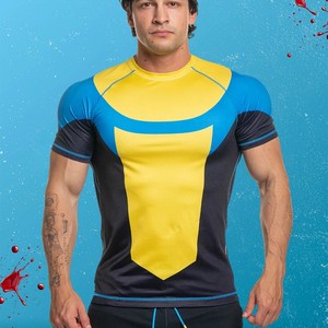 Summer New Skybound Invincible Compression Short Sleeve Men Fitness Exercise Tee Oversized Breathable Quick Drying MMA Sport Top - Product Image 6