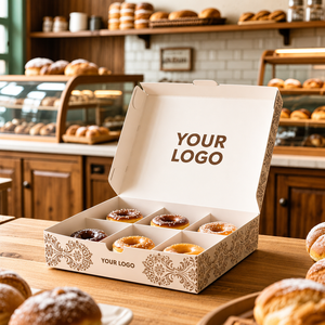 Cajas de Papel para Pasteles y Donas para Llevar, Cajas Desechables para Empacar Alimentos con Separadores - Product Image 4