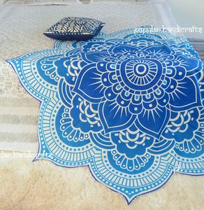 Tapiz Redondo Bohemio con Mandala Hippie, Intrincado Tapiz Indio Decorativo para Colgar en la Pared, Cubrecama para Dormitorio, Sala de Estar y Habitación - Product Image 3
