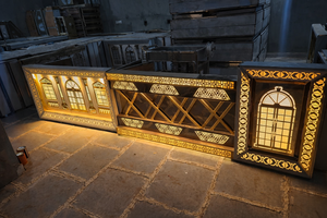 Mostrador de Comida Moderno de Acero Inoxidable para Banquetes y Buffets, Color Personalizado, Estación de Servicio de Alimentos Profesional, Simple y Ligera de Fábrica - Product Image 6