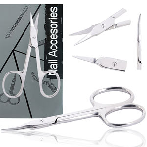 Ciseaux à cuticules à pointe arrondie en acier inoxydable, ciseaux de manucure professionnels, outil de soin des ongles, logo personnalisé - Product Image 6