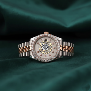 Natural Diamond Automatic Bracelet Watch Premium Annual <b>Calendar</b> Diamond Timepiece Luxury Factory Collection - Product Image 1
