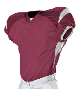 Jersey Sepak Bola Amerika Warna Merah Maroon Kustom - Product Image 1