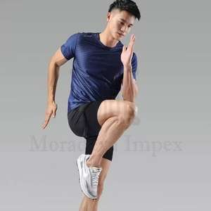 Pantalones cortos de talla grande para hombre, pantalones cortos de secado rápido transpirables con bordado de impresión personalizada con bolsillos - Product Image 2