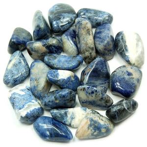 Pierre de haute qualité dégringolée sodalite vernis cristal dégringolé guérison en vrac galet agate pierres précieuses dégringolé Chakra en gros en vrac - Product Image 1