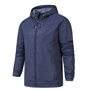 Veste coupe-vent avec fermeture éclair, coupe-vent et chaude, vêtements de sport pour hommes, vêtements de sport de plein air - Product Image 3
