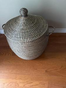Cesto de Ropa de Hierba Marina Natural, Cesta de Almacenamiento Tejida a Mano para Organización del Hogar, Proveedor Mayorista - Product Image 5