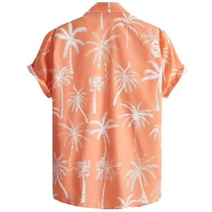 Men's Casual Floral Hawaiian <b>Shirt</b> Summer Beach Vacation Style Cool Hawaiian Couple Design Short Loose <b>Half</b> Sleeve - Product Image 5