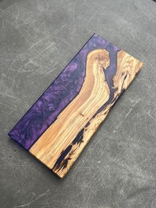 Planche de cuisine en bois massif époxy pour professionnels, planche à découper en bois et résine multi-usages pour la cuisine - Product Image 2