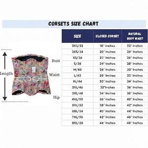<b>Underbust</b> Steelboned Extreme Curvy Waist Training And Fashion Wear Printed Cotton Corsets / Custom Prints Available - Product Image 6