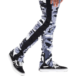 Ensemble de survêtement camouflage pour homme, sweat-shirt à fermeture éclair intégrale et pantalon assorti, style streetwear, respirant, polyester, coupe classique - Product Image 4