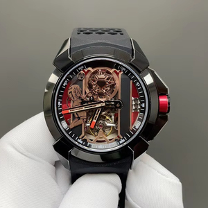 44mm Modern, Simple and Luxurious Co-branded Casual Sports Commuting <b>Skeletonized</b> <b>Automatic</b> Mechanical Men's <b>Watch</b> - Product Image 1