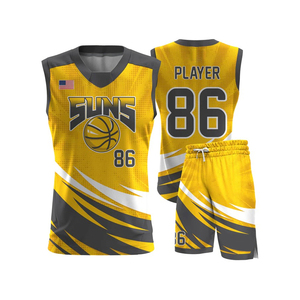 Quick-drying custom basketball jerseys with size options single-line breathable basketball jerseys - Product Image 1