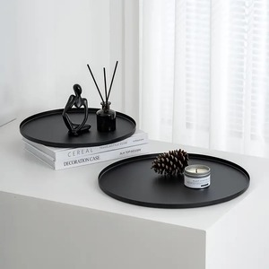 Luxury Metal Vanity Tray With Gold Frame Green Base For <b>Bath</b> Decorative Storage Organizer Towel <b>Candle</b> Holder - Product Image 2