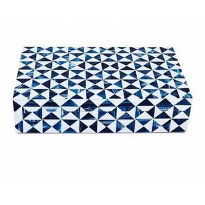 Boîte de rangement de bijoux incrustée de résine multicolore de haute qualité avec couvercle boîte de rangement faite à la main boîte à bijoux décorative pour les femmes - Product Image 6