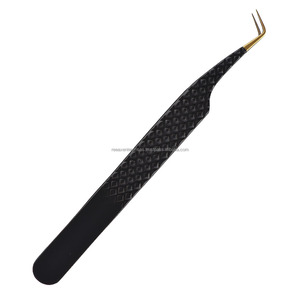 Pinzas para Pestañas de Acero Inoxidable de Grado A+ con Punta Inclinada para Extensión de Cejas de Reeax Enterprises - Product Image 1