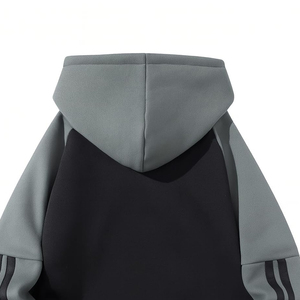 เสื้อฮู้ดฟลีซคอเต่าแบบซิป 1/4 รุ่นใหม่ปี 2025 สำหรับผู้ชาย คอเสื้อแบบพิลโลว์ ปักลาย ผ้าฝ้าย 100% กันลม - Product Image 4