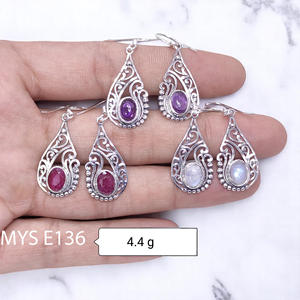 925 Sterling Silver Elegant Hollow Designer Handmade Dangle Drop <b>Hook</b> <b>Earrings</b> Natural Amethyst Gemstone Jewelry Women's <b>Earring</b> - Product Image 1
