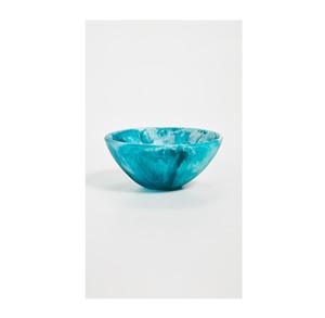 Multi-Color Handmade Polished Resin <b>Mini</b> Bowl with Marble Texture Aqua Swirl Pattern Food Grade Party Use in Home and Restaurant - Product Image 4