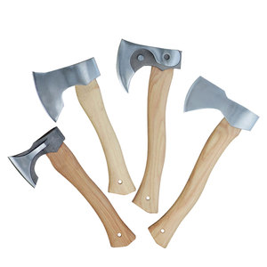 Small Size Hand <b>Axe</b> With Durable Steel Head And Natural Wooden Handle For Hiking Bushcraft And Wood Preparation - Product Image 3