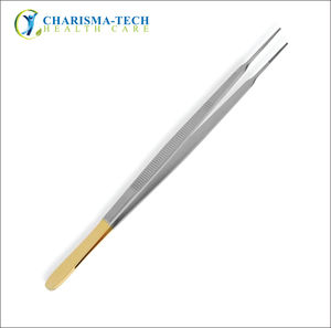 Premium TC Gerald Dressing Forceps <b>Tungsten</b> Carbide Inlay Surgical Grade Ultra-Fine Tissue Non-Toothed Gerald Dressing Forceps - Product Image 6