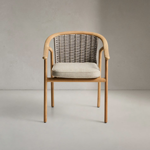 Sillas de Comedor Modernas para Jardín, Sillas de Cocina de Cuerda, Muebles Nórdicos para Hotel y Restaurante, Silla de Comedor de Diseño en Madera Natural - Product Image 3
