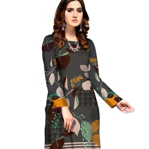 Vestido de algodón de talla grande para mujer, Túnica con estampado Digital de India, Kurti, paquistaní - Product Image 2