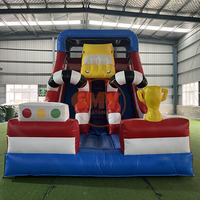 Toboggan Gonflable Sec pour Enfants Thème Animaux de la Ferme