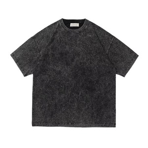 T-shirt Homme Personnalisé en Coton Délavé à l'Acide, Coupe Oversize Vintage, T-shirt Vierge en Coton Épais pour Homme, T-shirt de Créateur, T-shirts de Luxe - Product Image 4